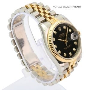 Rolex Accessories - Rolex Mens Datejust 116233 Factory Black Dial Rolex Accessories - Rolex Mens Datejust 116233 Factory Black Dial